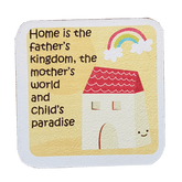 C&F Wooden Quote Magnet - Home Is The Father's Kingdom